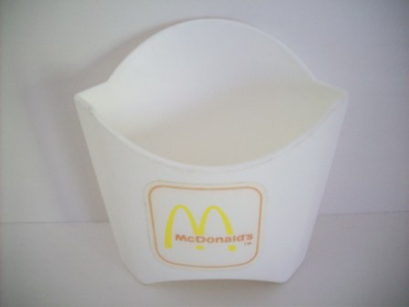 McDonalds Small Fries Container (White) - Toy